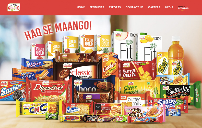 Priyagold Website screenshot 2